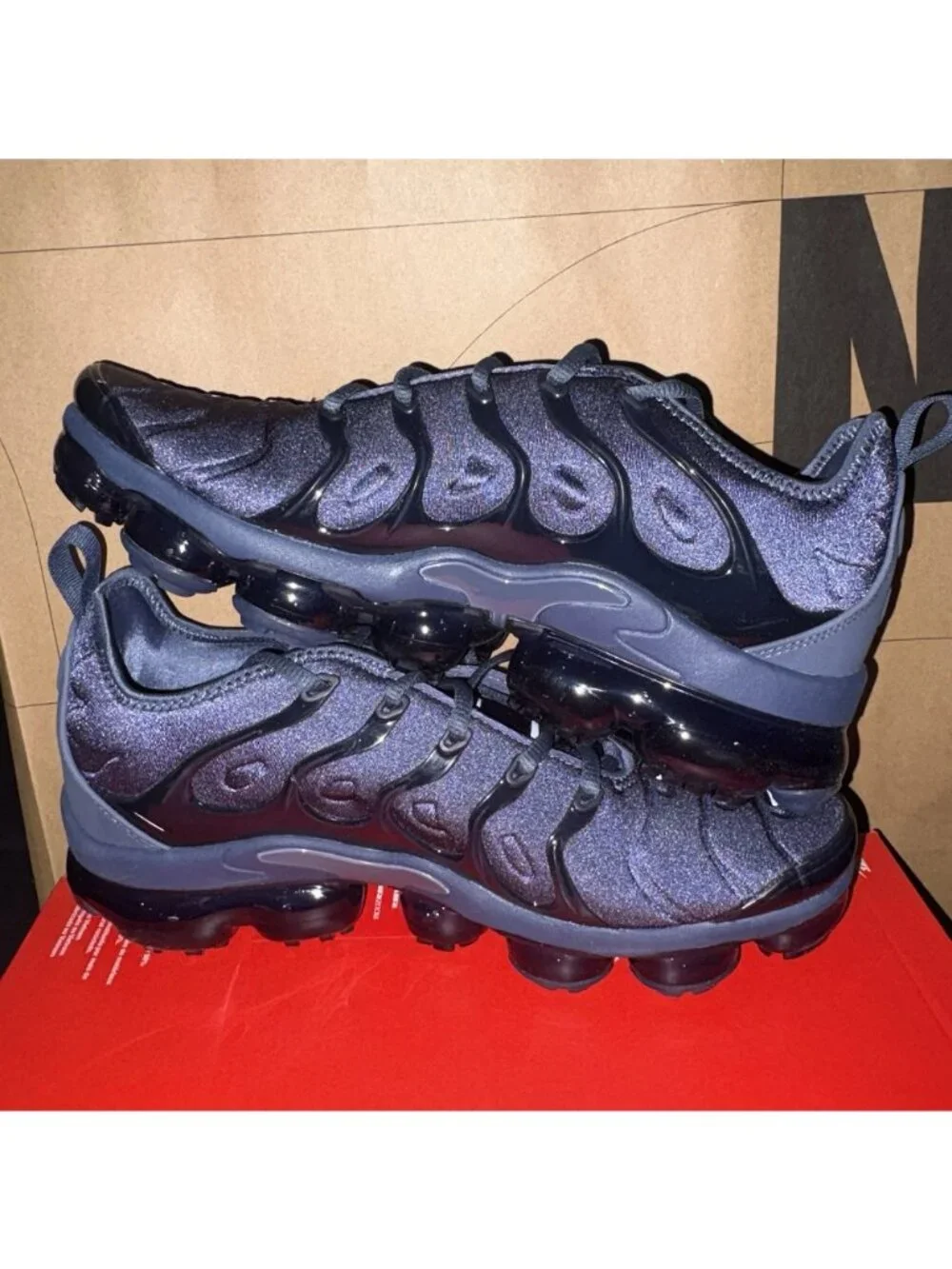 NEW Nike Air VaporMax Plus IM2371 437 Thunder Blue Cool Grey Mens Size 9